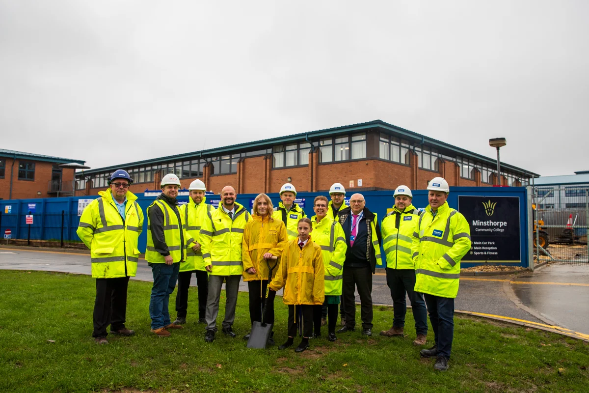 Minsthorpe Community College Turf Cutting 26 10 23