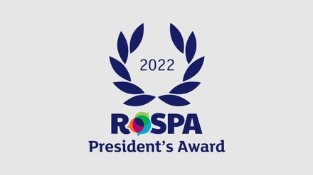 Receiving a RoSPA President’s Award for our health and safety achievements