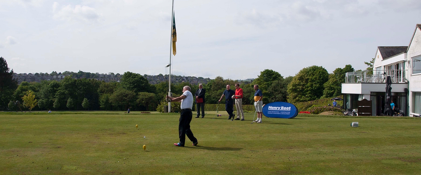 Teeing off at the Henry Boot Golf Day