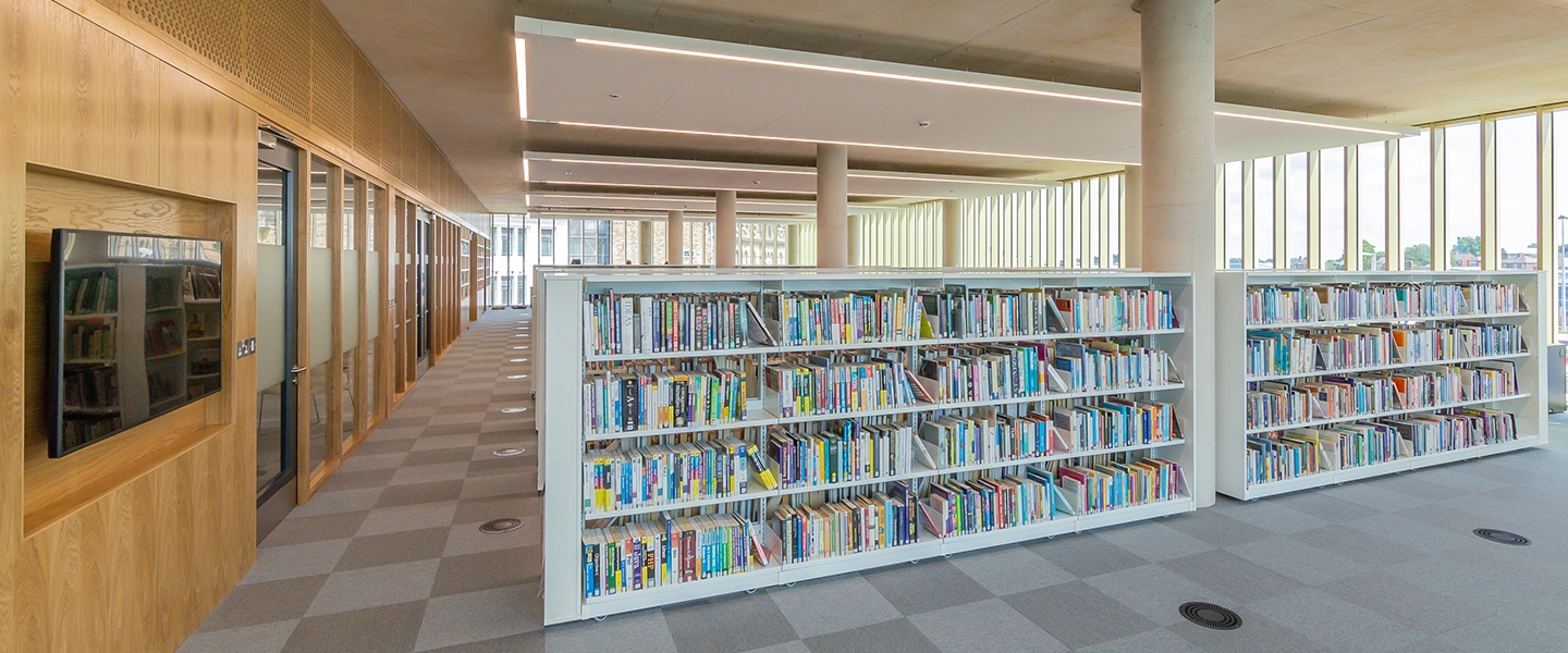 The Library @ the Lightbox forms the cornerstone of the wider town centre redevelopment