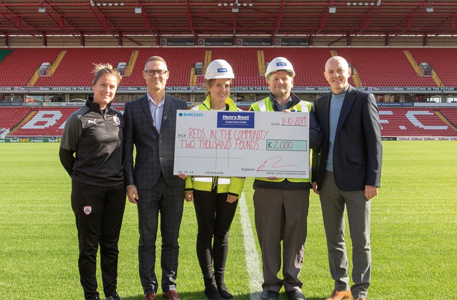 Our £2,000 donation will allow Reds in the Community and CAMHS Barnsley to run three more cohorts of the eight-week scheme in 2020